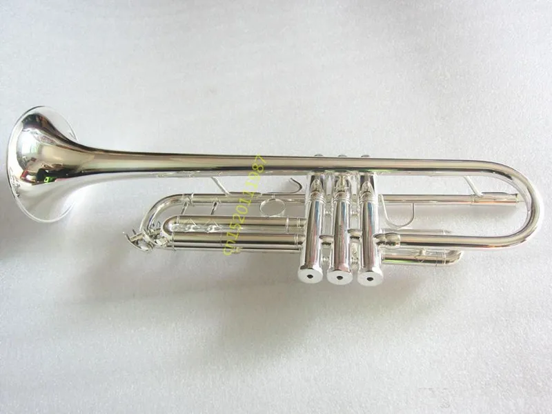 Trumpet High quality Trumpet LT180S-43 silver Plated Musical instruments Super Professional performance pin