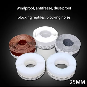 

1 Meter Seal Sliding Sealing Strips For Soundproof Door Weatherstrip Draft Stopper Frameless Window Sliding Door Seals Silicon