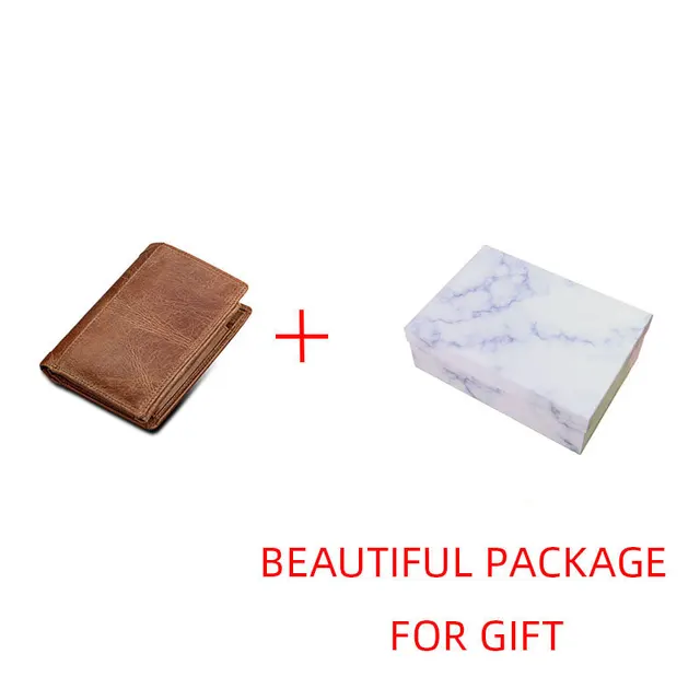 GROJITOO Crazy Horse Wallet Cowhide Leather Men Wallet Multi-card Holder Genuine Leather Wallet Large Capacity Vintage Purse Men Wax Skin CrackP