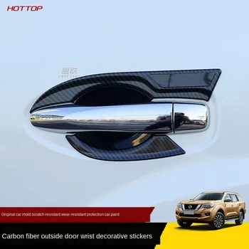 

For Nissan Terra 2018-2020 Door Handle Protection Exterior Handle Sticker Outer Door Wrist Anti-Scratch Decorative Sticker