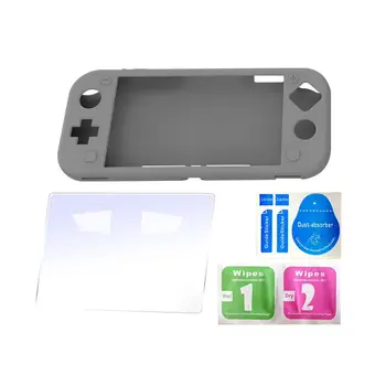 

For Switch Lite Mini Game Console Silica Gel Full Package Protective Case Present Tempered Film