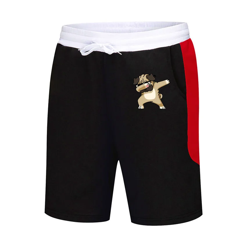 Летние повседневные мужские высотой до колена шорты для отдыха Цветные Лоскутные джоггеры короткие спортивные брюки мужские Бермуды Шорты