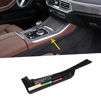 

1Pcs For BMW X5 G05 2019-2020 Seat Car Gap Black Box Stowing Storage Central Control Armrest Container Tray Storage Box