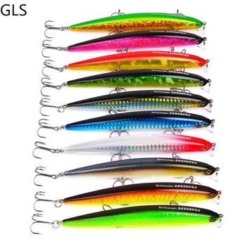 

Popular Minnow Fishing Lure 12.5cm 13.5g Floating Hard Wobbler Crankbait 3D Eyes Artificial Bait
