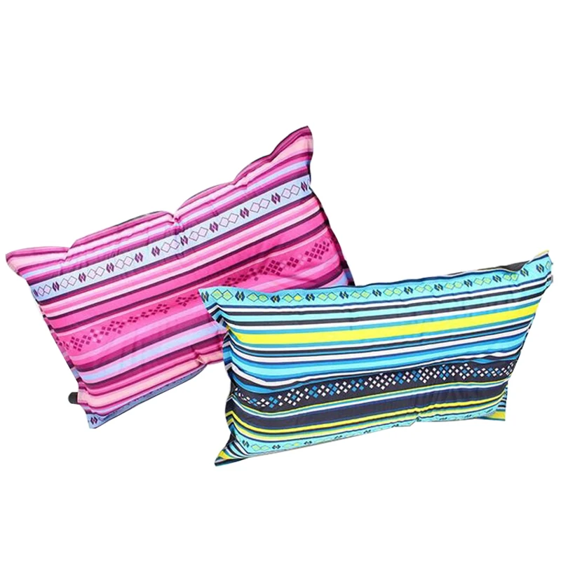 Ультра-Портативные Надувные наружные подушки ПВХ нейлон автоматическая подушка для шеи для сна автомобильные аксессуары для путешествий 45*30 см