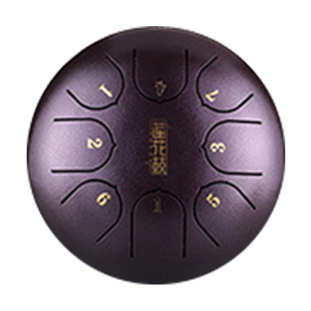 

6 Inch 8 Notes Party G Tune Music Education Steel Tongue Drum With Mallets C Key Instrument Tank Gift Mini Hand Pan Carry