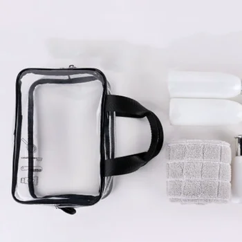 

Waterproof Transparent TPU Bath Cosmetic Bag Women Make Up Case Travel Zipper Makeup Beauty Wash Organizer Toiletry Storage Kit