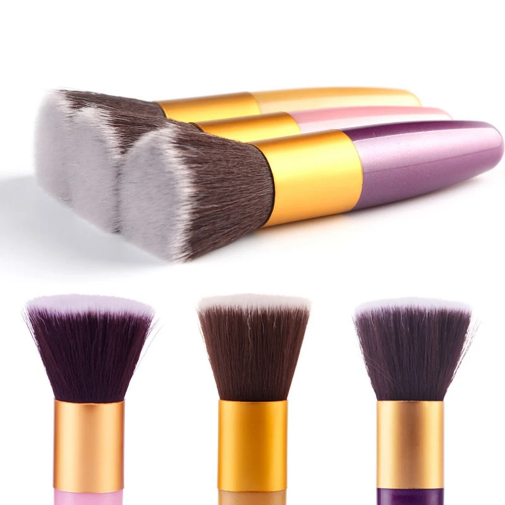 1Pcs Professional Flat Makeup Brushes Powder Liquid Foundation Blush