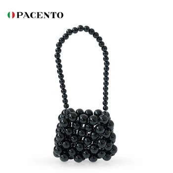 

PACENTO Pearl Beaded Bags Handbags for Woman Summer 2020 Mini Small Square Bag 2020 Fashion New Hand Bags Women 2020 Luxury Sac