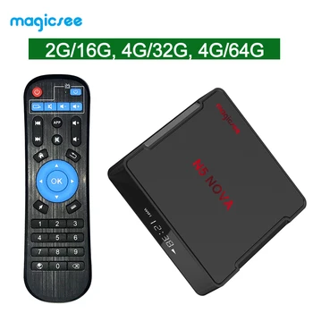 

Magicsee N5 Nova Android 9.0 Smart TV Box 4GB 64GB Dual Wifi TVbox 2G 16G RK3318 Quad Core Streaming Media Player 4K Mini PC DHL