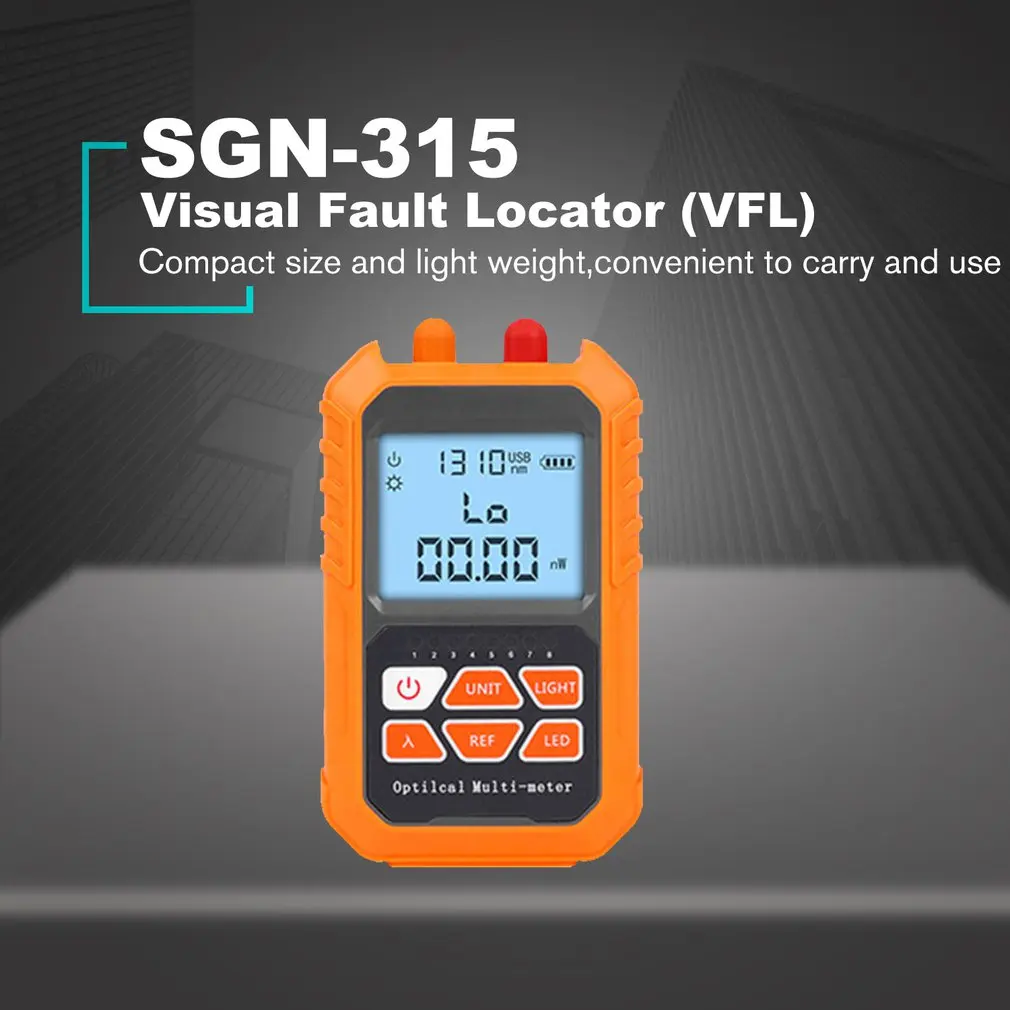

3 in 1 Visual Fault Locator 15km Network Fiber Optic Cable Tester Red Light Laser Pen LED Lighting Optical Power Meter Sale