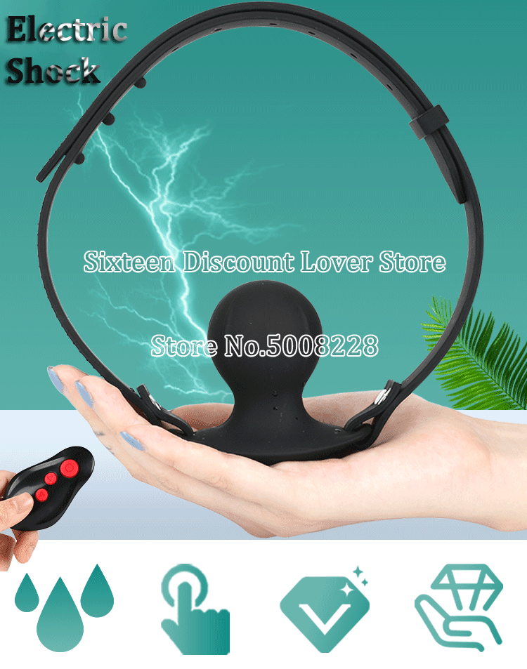 gleitgel auf wasserbasis bei dm Drahtlose Fernbedienung Elektrische Schock Öffnen Mund Gag Bondage Slave  Ball Gag Erotische Sex Spielzeug Für Frau Paare Erwachsene Sex spiele