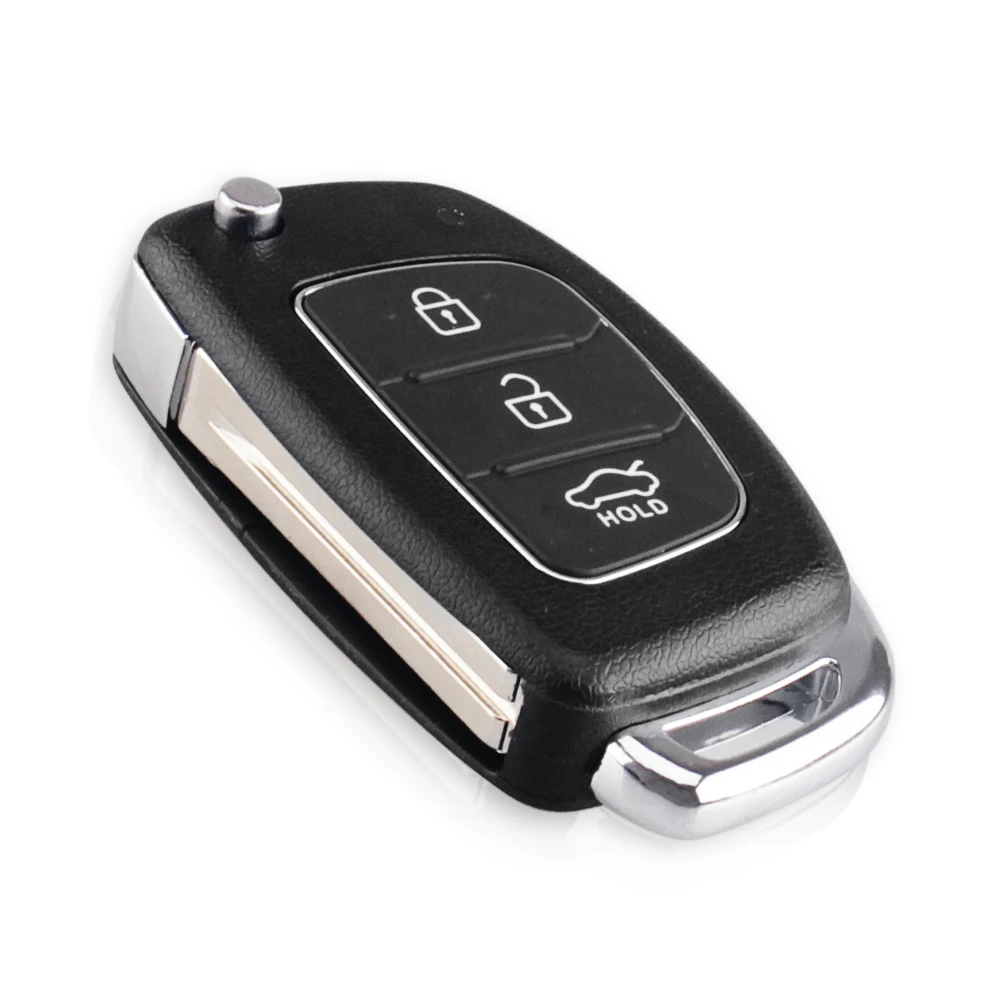 KEYYOU для Hyundai Solaris IX35 IX45 ELANTRA Santa Fe HB20 Verna сменный 3 кнопки складной пульт