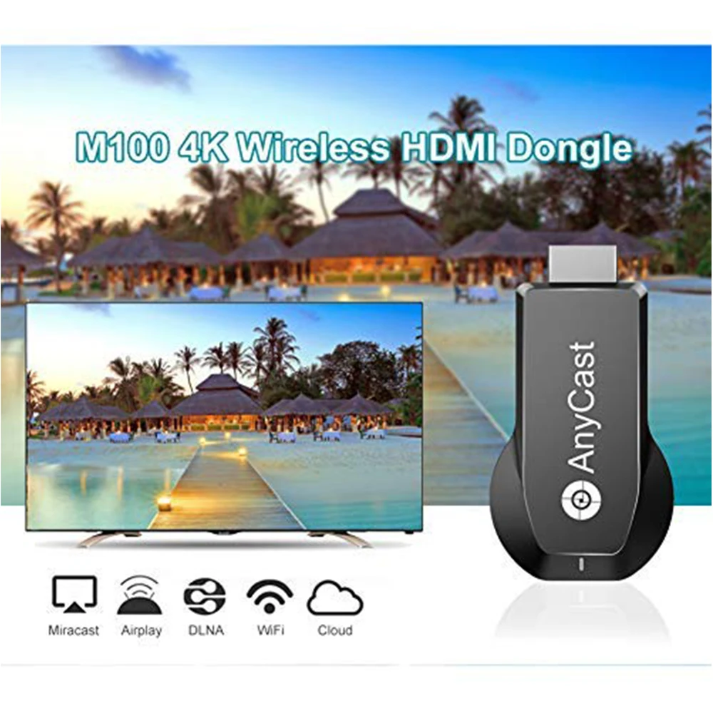 Anycast M2 Plus Miracast tv Stick Адаптер Wifi Дисплей зеркало приемник ключ Chromecast беспроводной HDMI 1080p для ios andriod