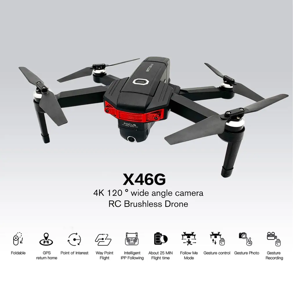 X46G складной 4K HD камера Дрон с камерой HD оптический поток позиционирования Квадрокоптер высота удержания FPV Квадрокоптер RC вертолет