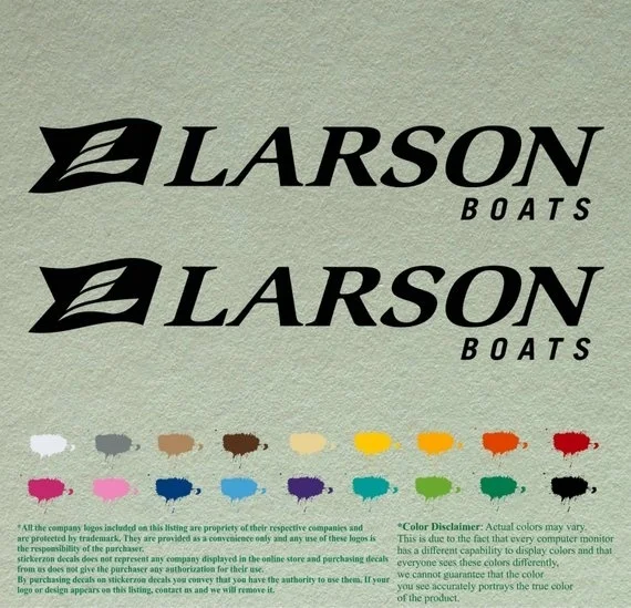 Для 1 пары Larson Boats наклейки виниловые лодочный подвесной мотор Лот из 2 |