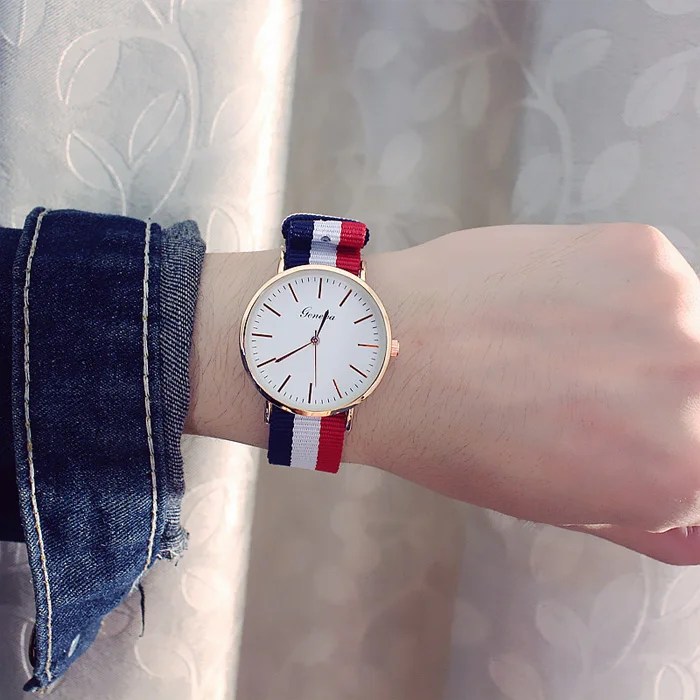 big blu whi red Montre homme, модные мужские часы, большой циферблат, цветной нейлоновый ремешок, кварцевые часы, мужские повседневные часы, мужские, Relogio Masculino# reloj - Цвет: big blu whi red