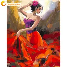 

CHENISTORY Acrylic Frame Painting By Numbers Diy Craft Dancer Picture Coloring By Nnumbers 60x75cm For Home Decors Artwork