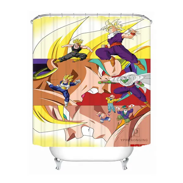 Shower Curtain Индивидуализированный Жемчуг дракона Z боевой Душ Ванна занавес Mildewproof водонепроницаемый полиэстер различных размеров#0421-21-06 - Цвет: Shower Curtain