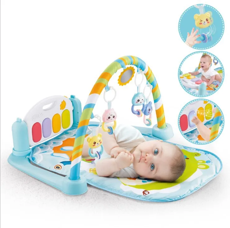 

2019 New Style Infant Harmonium Fitness Rack Infant 0-3-6-8 Month Baby Educational Game Blanket