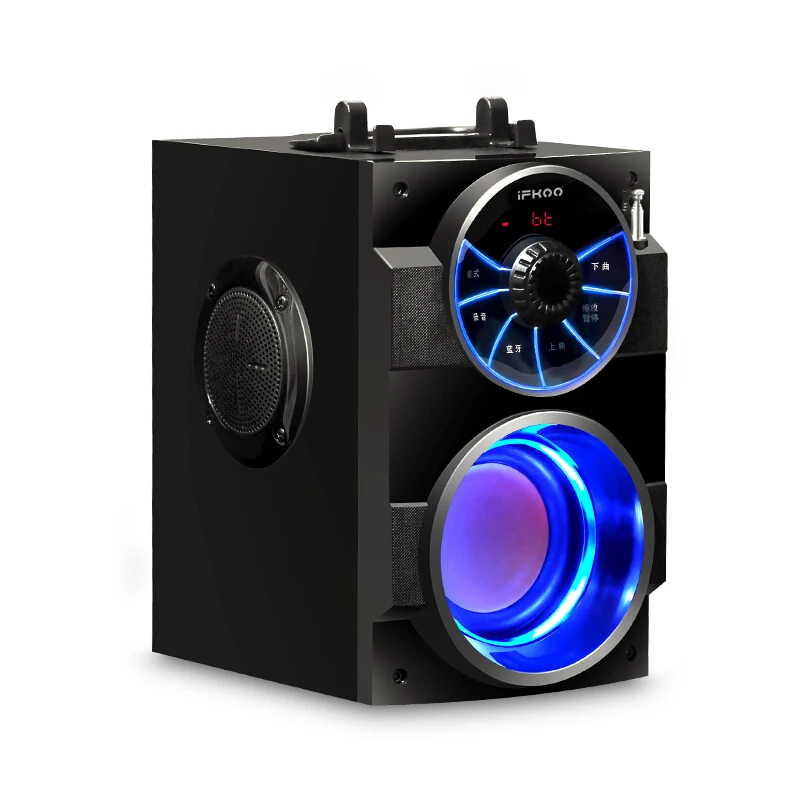 IFKOO S37 портативный Bluetooth динамик большой мощности бас FM TF AUX открытый номер ПК телефон пульт дистанционного управления музыка беспроводной сабвуфер