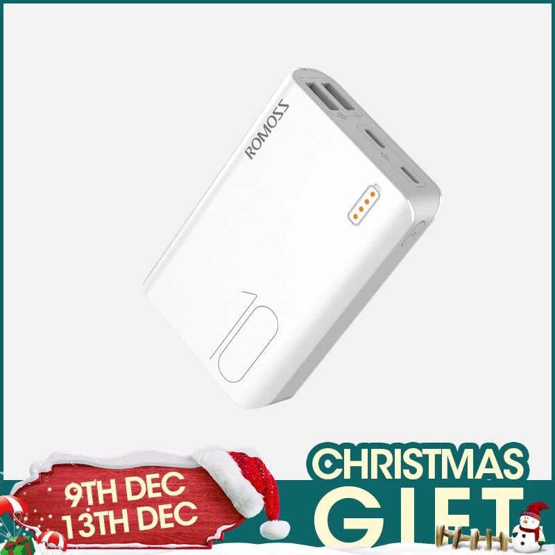 Cena Romoss Sense4 mini powerbank 10000mAh powerbank do szybkiego ładowania 10000mAh przenośna zewnętrzna ładowarka do iphone a Xiaomi Huawei