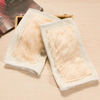 

1 Pair Unisex Faux Wool Knee Pads Winter Warm Thermal Knee Warmers Kneelet NShopping