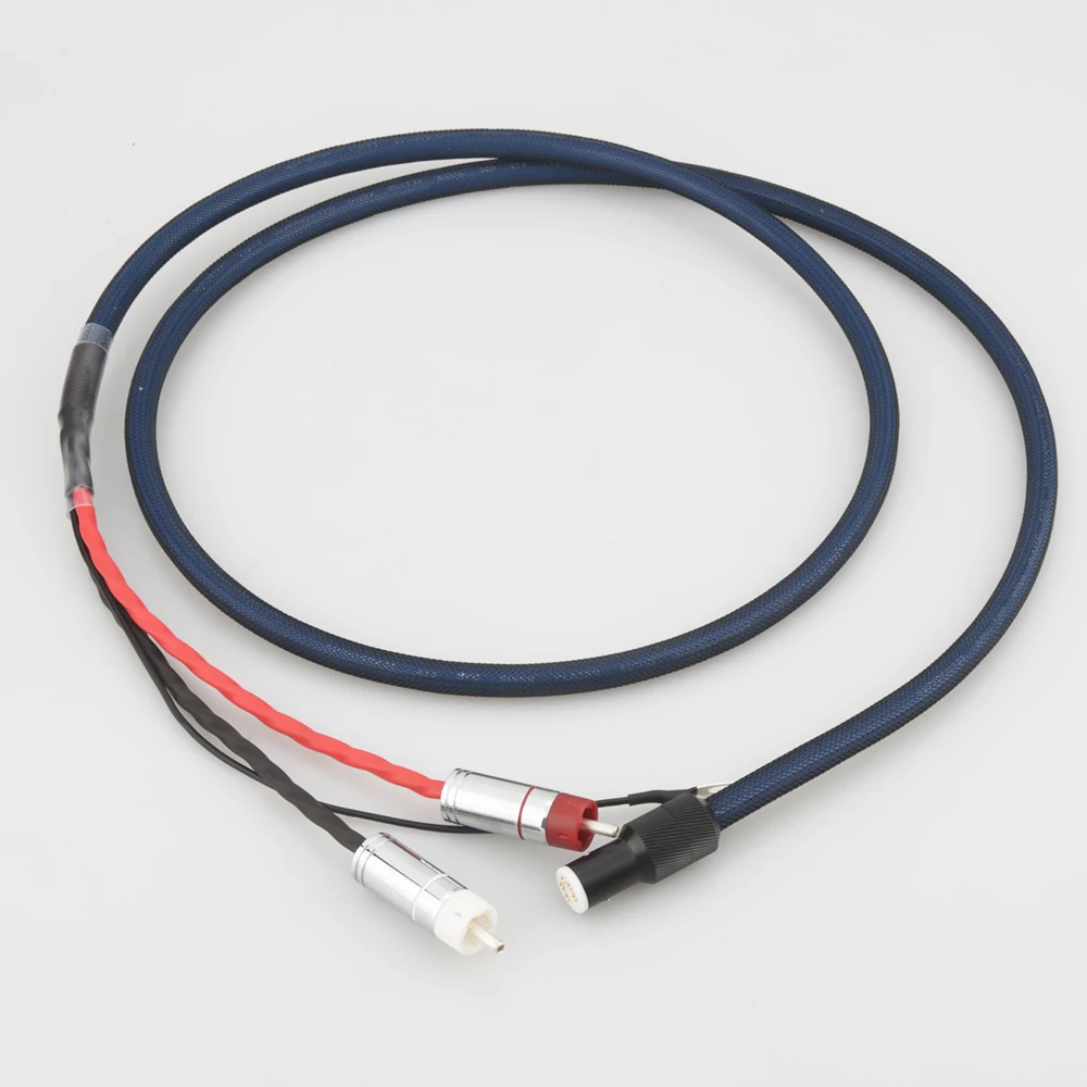 Audiocrast OFC посеребренный с экранирующим RCA 5 pin DIN XLR U spade plug Аудио Phono кабель тонарма