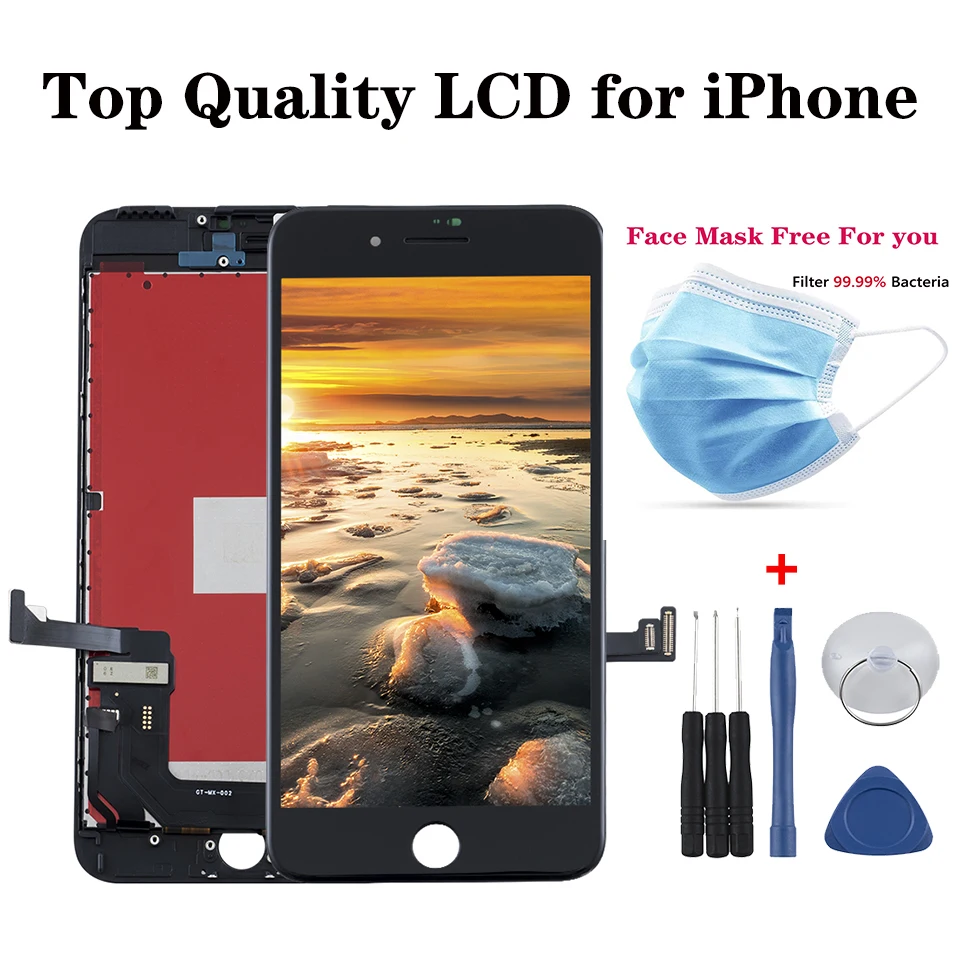 

New LCD For iPhone 6S 6 7 8 Plus Display Touch Screen Digitizer For Apple iPhone X XR XS MAX OLED screen No Dead Pixel pantalla