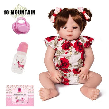 

Newborn Babies Toy Reborn Doll 22 Inch Realistic Silicone Real Touch With Clothes Kids Birthday Xmas Gift Lifelike Princess Girl