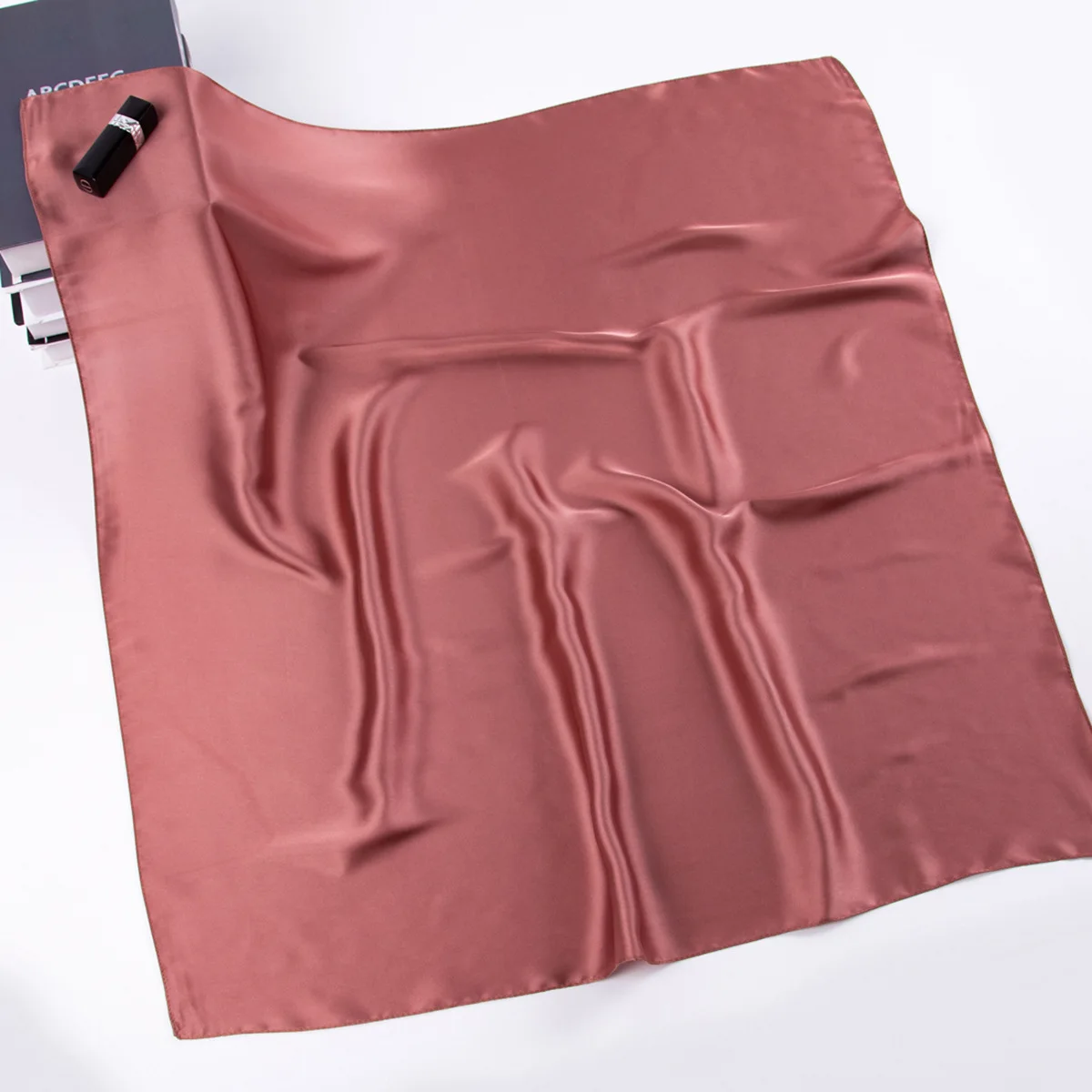 70*70cm Platz Silk Schal für Frauen Mode Damen Satin Hals Haar Krawatte Bandana Weiblich Foulard Strand Stolen hijab Schals Pareo – Detail 8