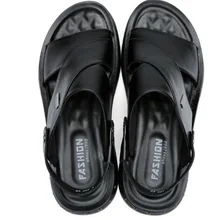 QWEDF/мужские сандалии; Летняя мужская обувь из натуральной кожи; дышащие пляжные спортивные шлепанцы для прогулок; Мужская Уличная обувь; повседневная обувь на плоской подошве; AH-79