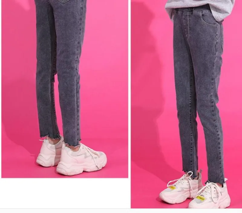 COOTELILI straight Jeans For Girls Fashion Kid Pants Kids Clothes For Girls Children Denim Jeans Girls Casual Long Trousers (9)