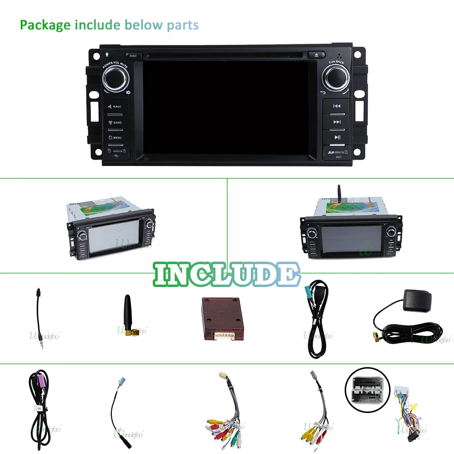 Cheap Android 9 Car Multimedia DVD Player Radio For Chrysler 300C jeep Compass/Dodge/Grand Cherokee GPS Navigation stereo FM obd2 DSP 2