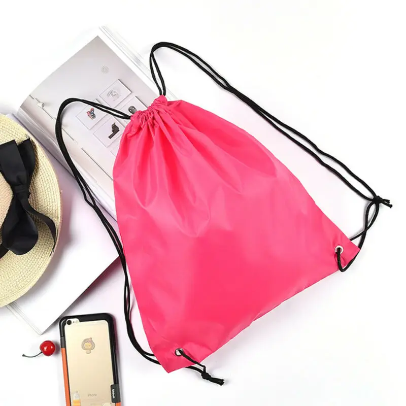 Большой шнурок рюкзак Cinch Sack спортивная сумка Tote школьная Спортивная Йога