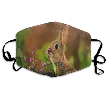 

Face Mask Cute Wild Rabbit Cool Cycling Half Face Earloop Nose Mask For Men