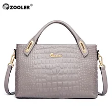ZOOLER новинка-сумка на плечо из натуральной кожи-женские сумки дизайнерские женские сумки из коровьей кожи женская сумка на плечо черные сумки-тоут WG221