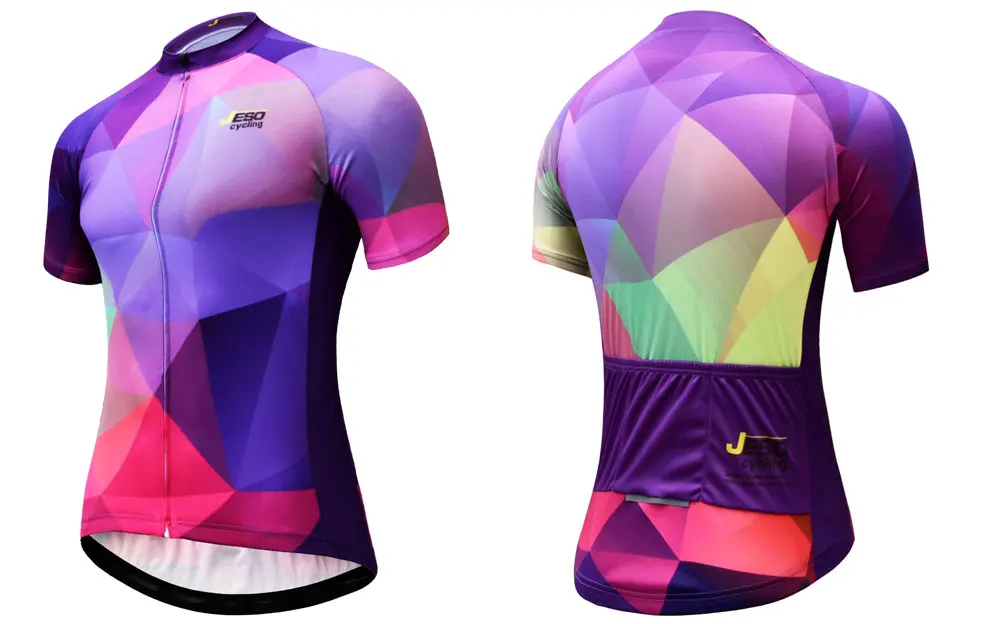 New Pro Team Cycling Jersey Women Short Sleeve MTB Bike Jersey Breathable Quick-dry Bicycle Clothing Full Zipper Cycling Wear
