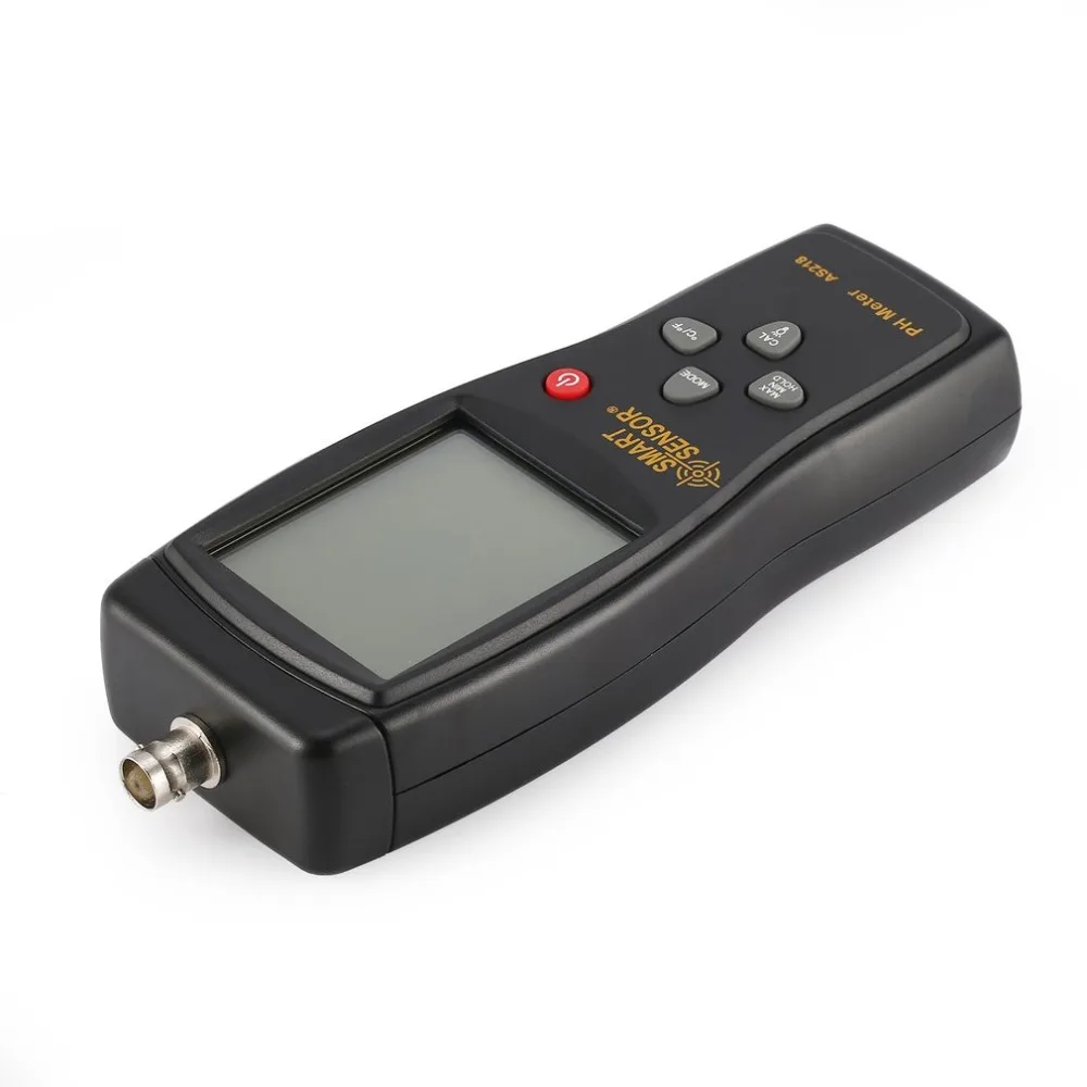 

Smart Sensor AS218 Digital PH Meter Range 0.00~14.00pH Soil PH Tester Water PH Acidity Meter LCD Display Liquid PH Meter