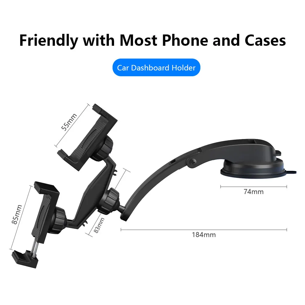 Gel Pad Car Phone Holder Universal In Car Cellphone Holder Stand Mount Stand GPS For iPhone 12 11 Pro Xiaomi Huawei Samsung