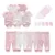 2021 Solid Unisex New Born Baby Boy Clothes Боди+Брюки+Шляпы+Перчатки Baby Girl Clothes Хлопчатобумажные Комплекты Одежды Roupa de bebe