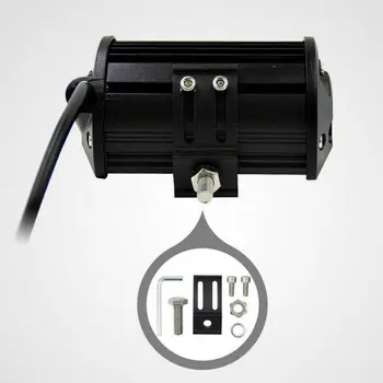 

180° LED Spotlights Parts 2pcs Conversion Cool White 7000K 150M 5 inch