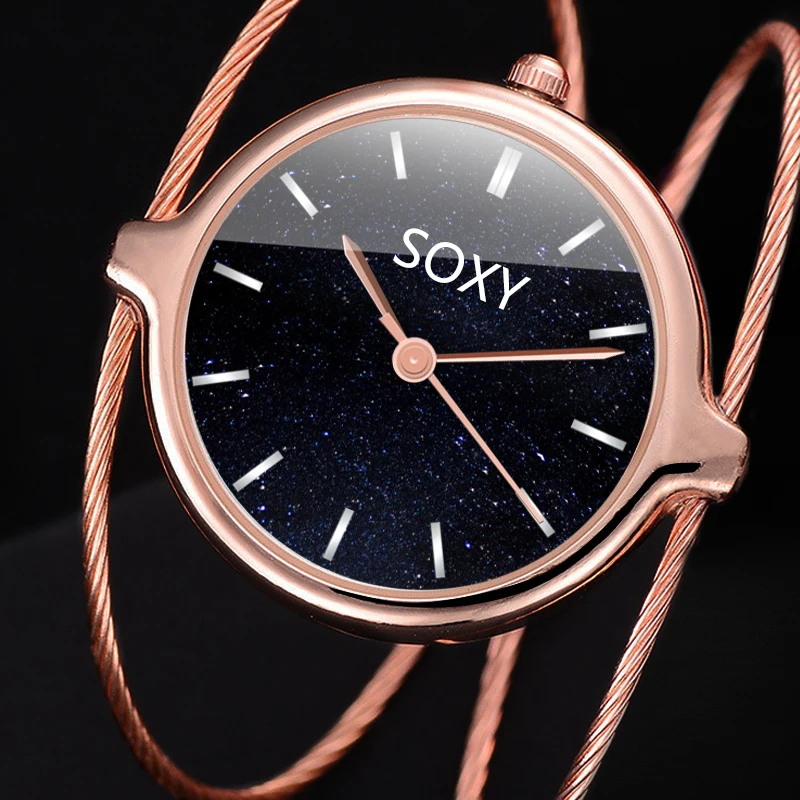 Strarry Sky женские часы Женский Бренд soxy модные простые часы дамский браслет наручные часы платье женские часы relogio feminino