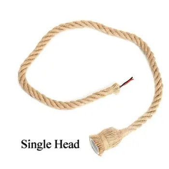 

Hemp Rope Pendant Lights Vintage Retro Loft Industrial Hanging Lamp for Living Room Kitchen Home Light Fixtures Decor Luminaire