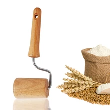 Кухонная деревянная Двойная головка для теста Скалка роликовый тип маленькая Скалка кухонный инструмент для выпечки