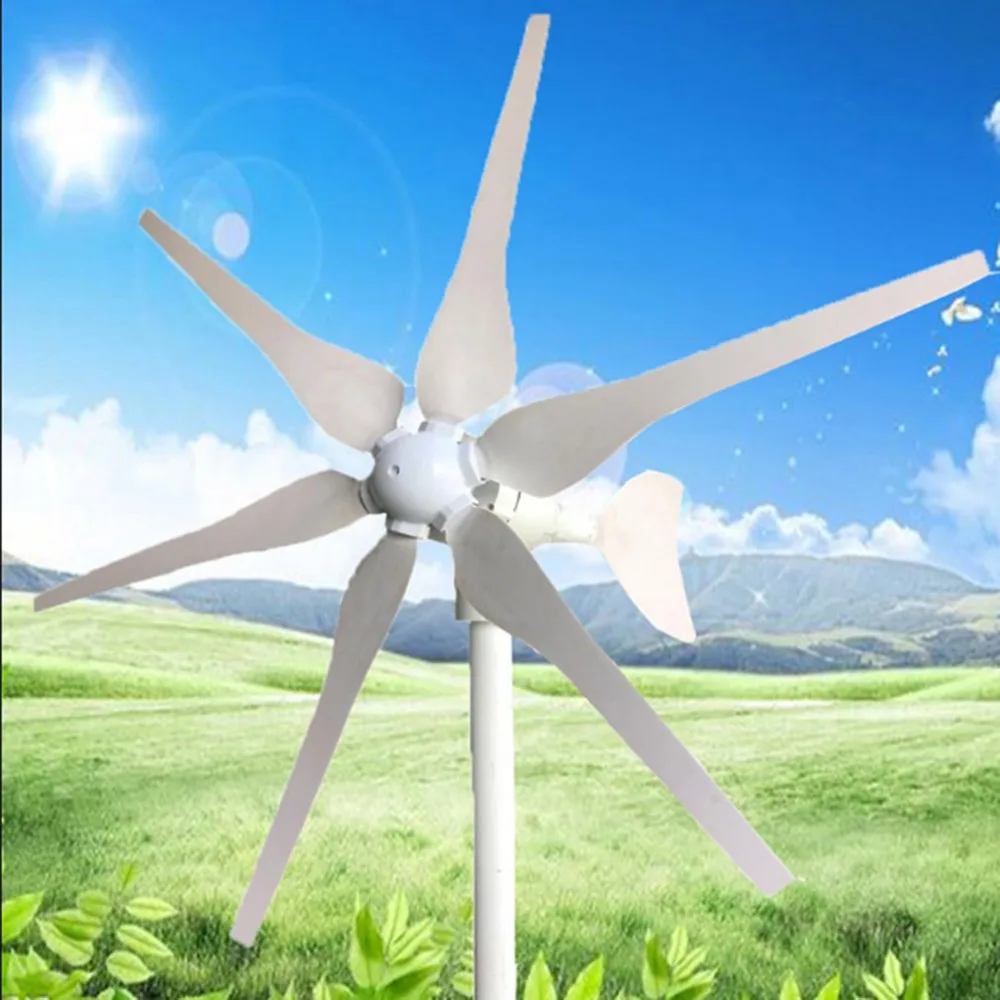 Маленькая ветряная турбина домашний мини генератор постоянного тока 100 Вт 24 В генерация энергии ветра