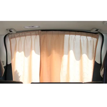 

2PCS Sun Visors Car Window Anti-ultraviolet Sun Visor Sunscreen ABS + polyester