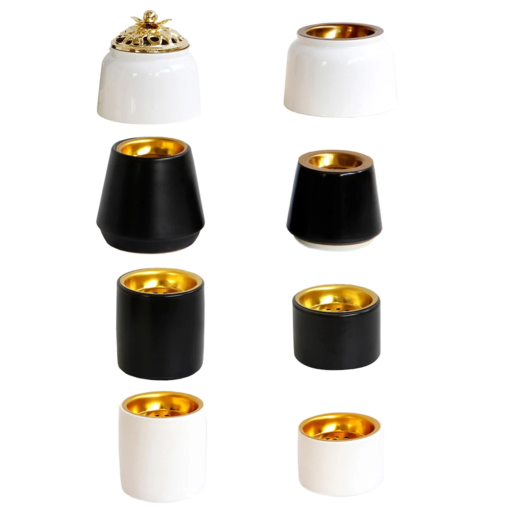 Multiple Application Incense Burner White/Black Censer Home Decor Desktop Ornament Nordic Style Desktop Censer