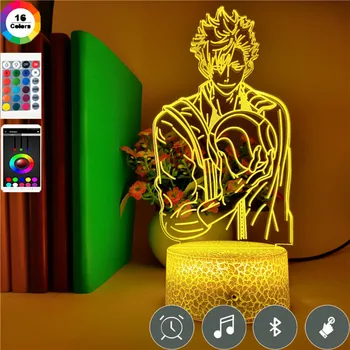 

Smart Phone Control Anime Volleyball Haikyuu Led Colors Changing Night Light Three-dimensional Family Party Table Lamp