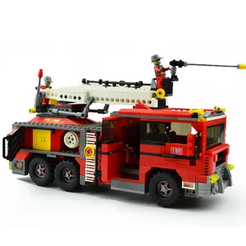 

Compatible LG Friends Technice Ninjago Fire Alarm Assembled Building Blocks Ladder Car Boy Model Assembled Toys for Children